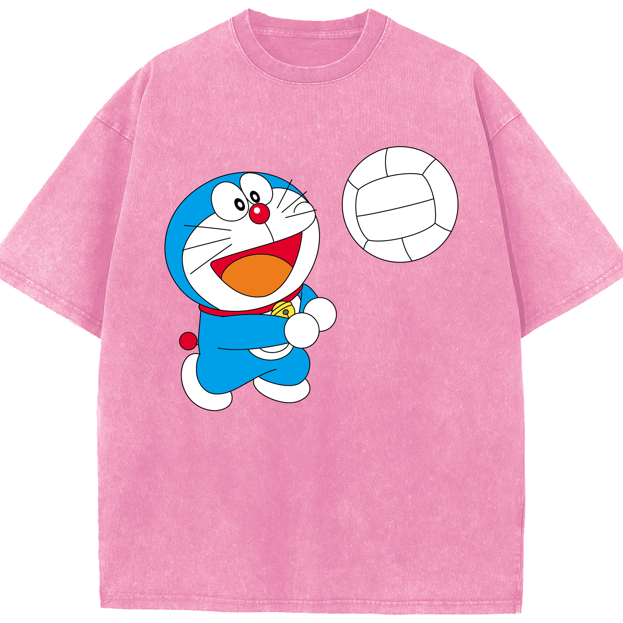（画像用） ドラえもん Doraemon 綿100% ヴィンテージ風 半袖Tシャツ（フロントプリント）